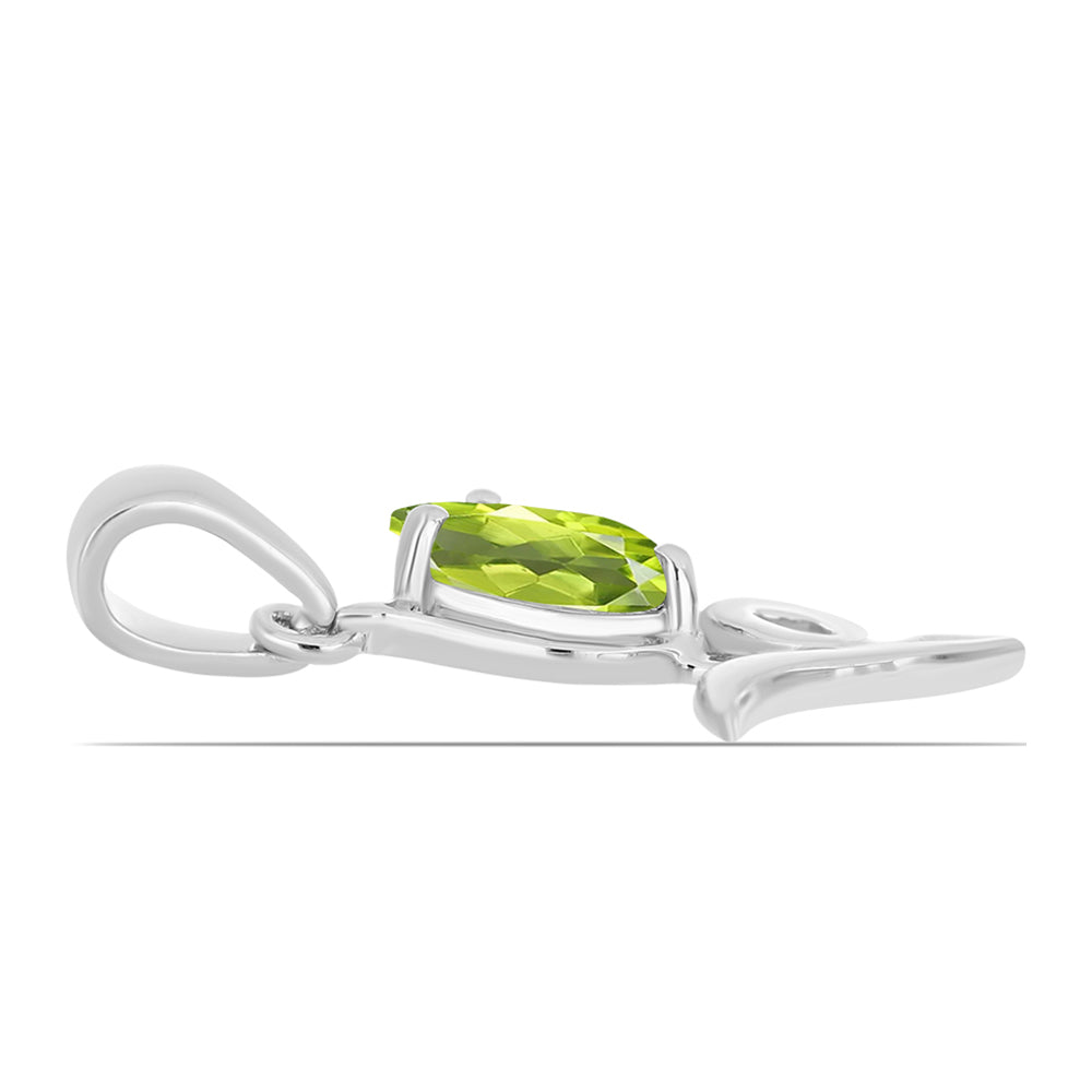 Pandantiv din Argint 925 ( 0.97 grame ) cu Peridot Changbai 0.7 Carate 2 