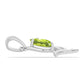 Pandantiv din Argint 925 ( 0.97 grame ) cu Peridot Changbai 0.7 Carate