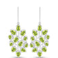 Cercei din Argint 925 ( 8.26 grame ) cu Peridot Changbai 8.35 Carate