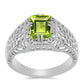 Inel din Argint 925 ( 3.03 grame ) cu Peridot Changbai 1.6 Carate