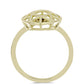 Inel din Argint 925 Placat cu Aur ( 2.4 grame ) cu Diamant Albastru Dansator 0.01 Carate