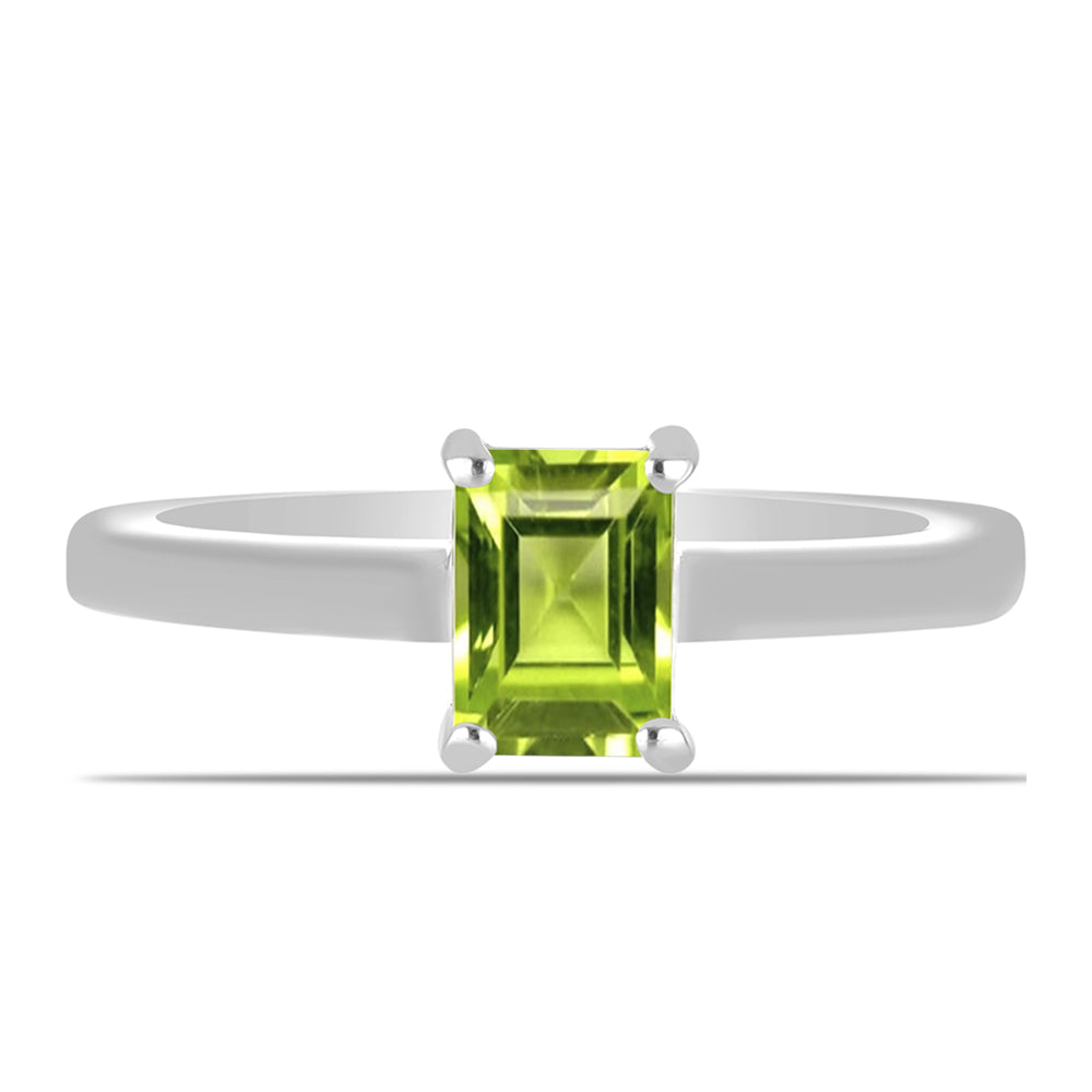 Inel din Argint 925 ( 2.71 grame ) cu Peridot Changbai 1.02 Carate 1 