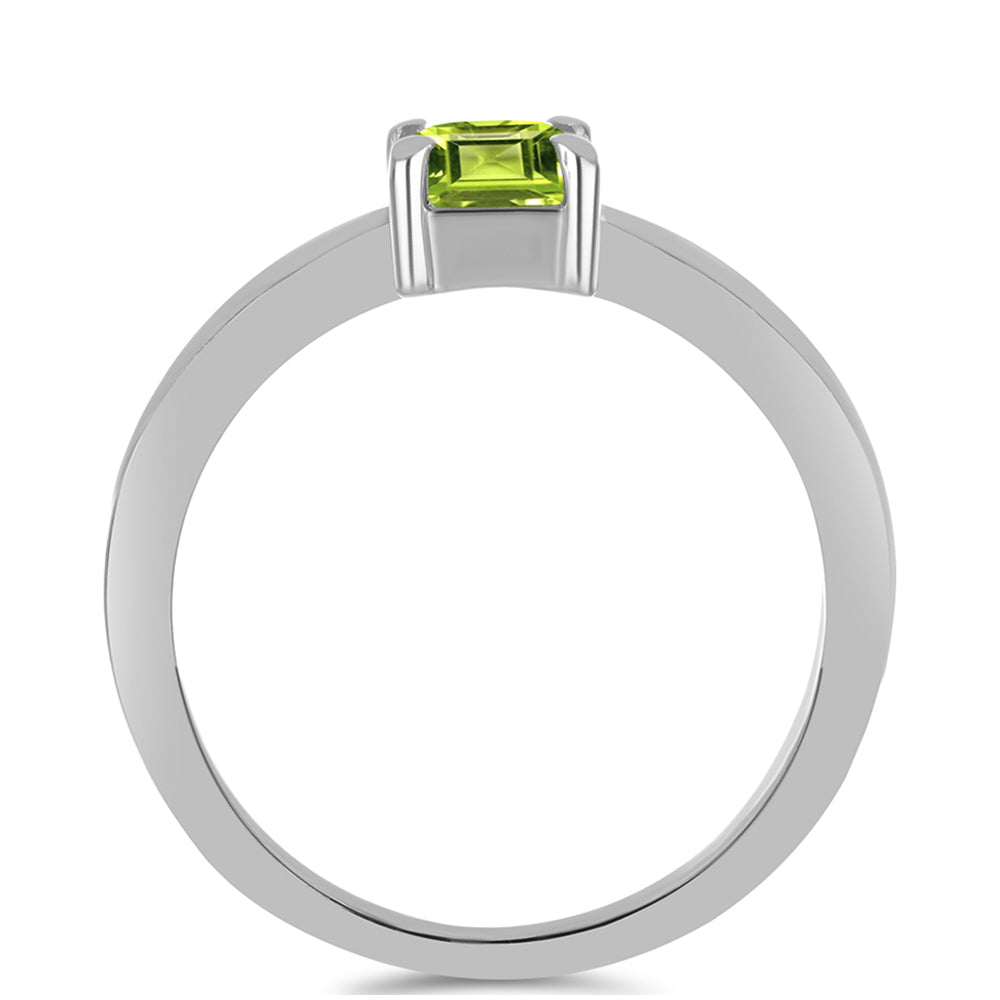 Inel din Argint 925 ( 2.71 grame ) cu Peridot Changbai 1.02 Carate 2 