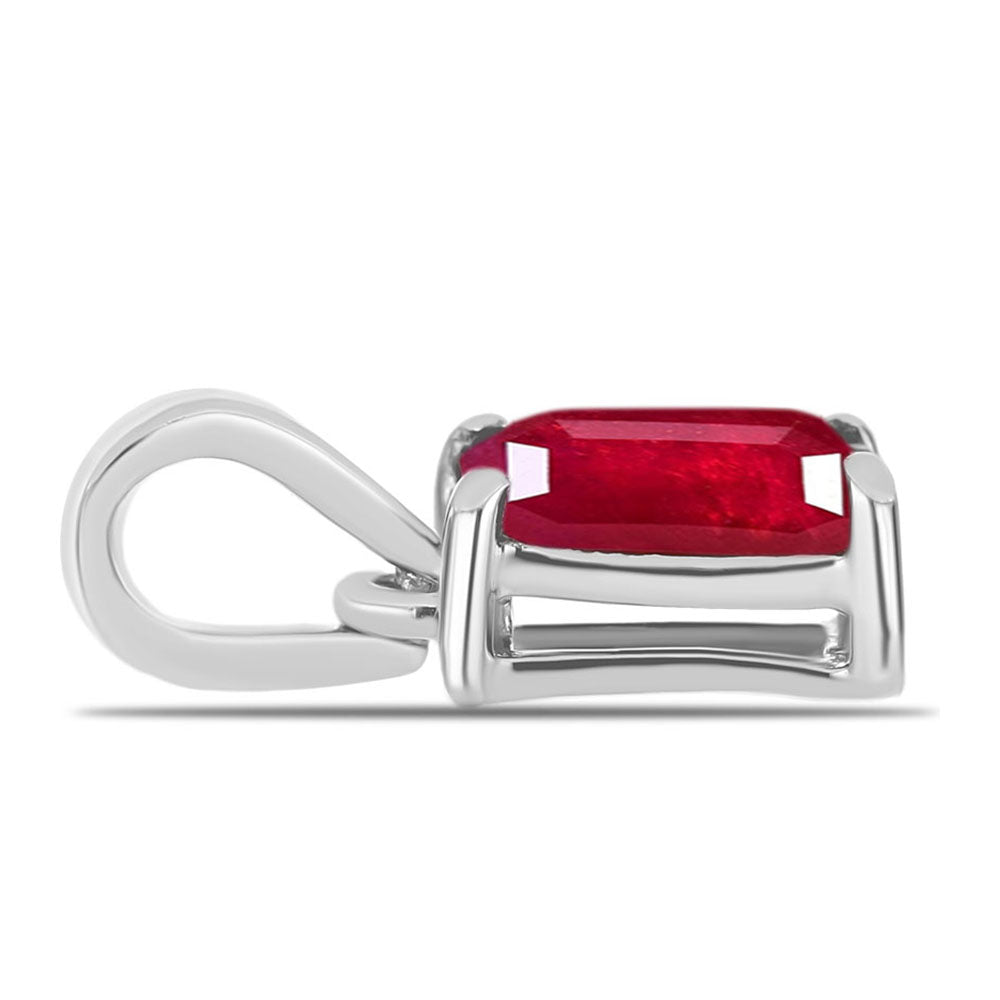 Pandantiv din Argint 925 ( 0.68 grame ) cu Rubin Malagasy 1.31 Carate 2 