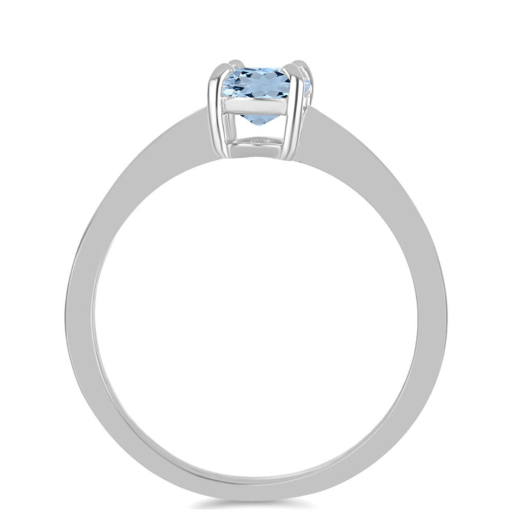 Inel din Argint 925 ( 1.63 grame ) cu Acvamarin Embu County 0.66 Carate