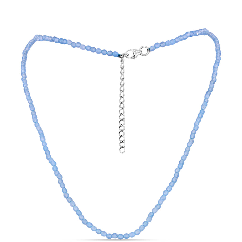 Colier din Argint 925 ( 0.76 grame ) cu Acvamarin Embu County 24.35 Carate 1 