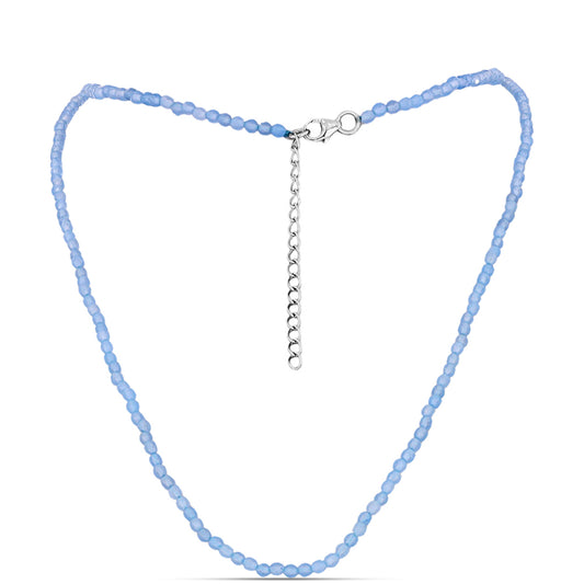 Colier din Argint 925 ( 0.76 grame ) cu Acvamarin Embu County 24.35 Carate