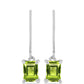 Cercei din Argint 925 ( 1.87 grame ) cu Peridot Changbai 2.14 Carate