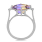Inel din Argint 925 ( 2.45 grame ) cu Ametrin Anahi și Topaz Alb 5.01 Carate
