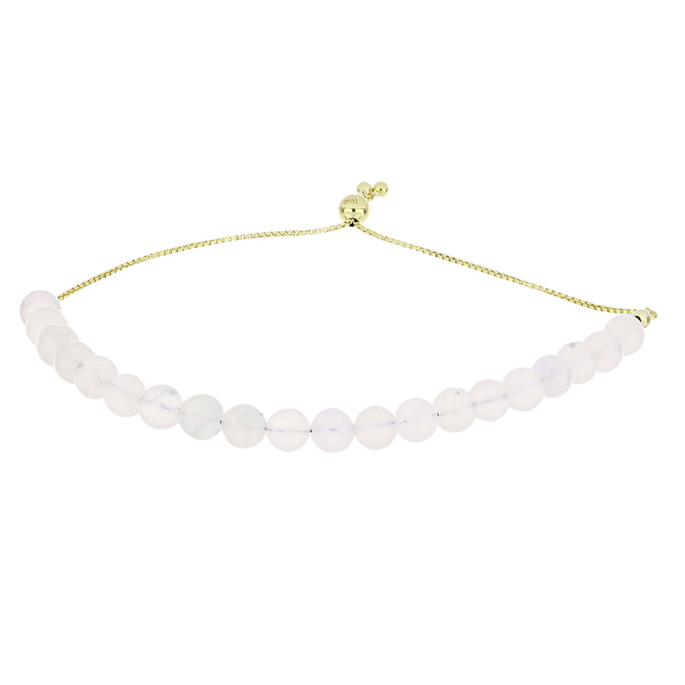 Brățară din Argint 925 Placat cu Aur ( 1.76 grame ) cu Piatra Lunii Curcubeu 36.68 Carate 1 