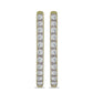 Cercei din Argint 925 Placat cu Aur ( 2.36 grame ) cu Diamant Certificat cultivat în laborator 0.34 Carate