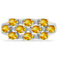 Inel din Argint 925 ( 3.83 grame ) cu Citrin Ural și Topaz Alb 1.61 Carate