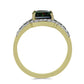 Inel din Argint 925 Placat cu Aur ( 3.58 grame ) cu Opal Etiopian Negru Lega Dembi și Spinel Negru 1.76 Carate