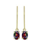 Cercei din Argint 925 Placat cu Aur ( 1.44 grame ) cu Opal Etiopian Negru Lega Dembi 0.55 Carate