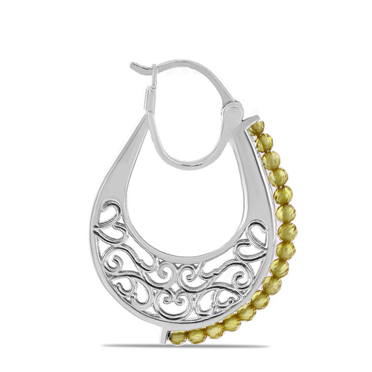 Cercei din Argint 925 ( 7.99 grame ) cu Citrin Ural 2.7 Carate