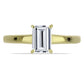 Inel din Argint 925 Placat cu Aur ( 1.57 grame ) cu Diamant Certificat cultivat în laborator 1.02 Carate