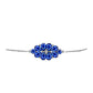 Brățară din Argint 925 ( 4.14 grame ) cu Safir Albastru Australian și Topaz Alb 5.16 Carate