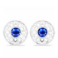 Cercei din Argint 925 ( 3.52 grame ) cu Safir Albastru Australian 1.47 Carate