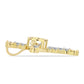 Cruce Pandantiv din Argint 925 Placat cu Aur ( 2.4 grame ) cu Diamant Coniac și Topaz Alb 0.44 Carate