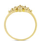 Inel din Argint 925 Placat cu Aur ( 2.59 grame ) cu Diamant Coniac 0.06 Carate