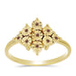 Inel din Argint 925 Placat cu Aur ( 2.59 grame ) cu Diamant Coniac 0.06 Carate