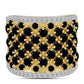 Inel din Argint 925 Placat cu Aur ( 10.48 grame ) cu Onix Negru 5.55 Carate