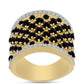 Inel din Argint 925 Placat cu Aur ( 10.48 grame ) cu Onix Negru 5.55 Carate