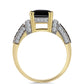 Inel din Argint 925 Placat cu Aur ( 4.09 grame ) cu Onix Negru 4.6 Carate