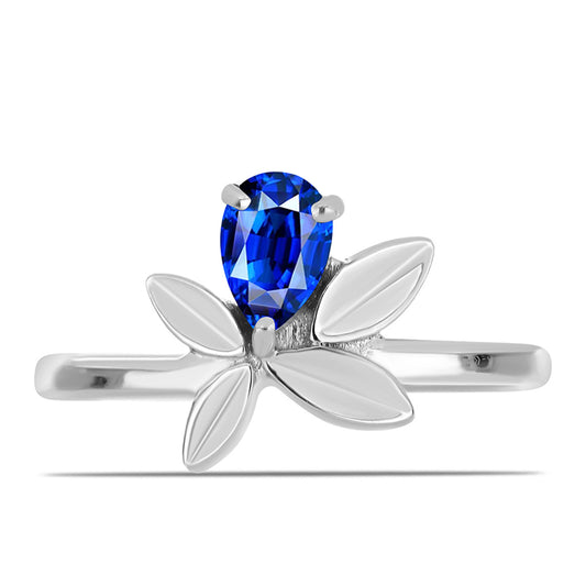 Inel din Argint 925 ( 2.32 grame ) cu Safir Albastru Australian 0.54 Carate