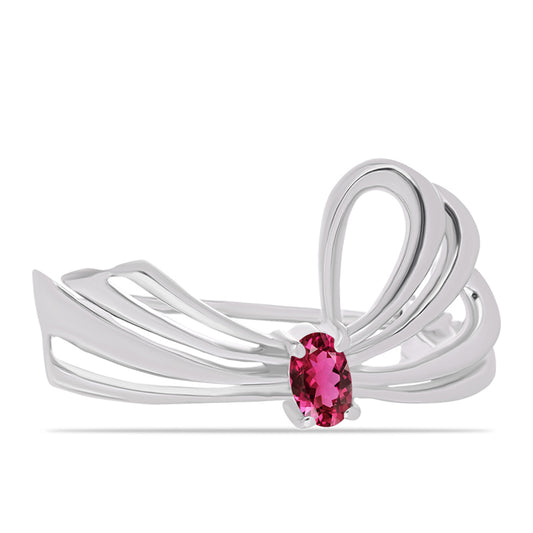 Broşă din Argint 925 ( 2.4 grame ) cu Rubelit Cruzeiro 0.23 Carate