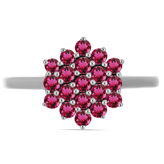 Inel din Argint 925 ( 2.55 grame ) cu Rubelit Cruzeiro 0.72 Carate