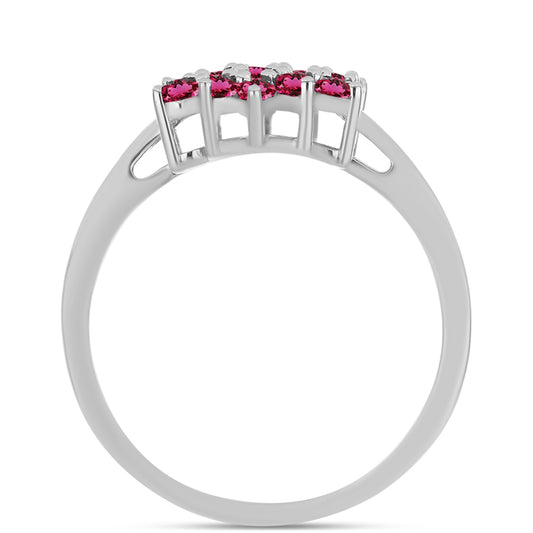 Inel din Argint 925 ( 2.55 grame ) cu Rubelit Cruzeiro 0.72 Carate