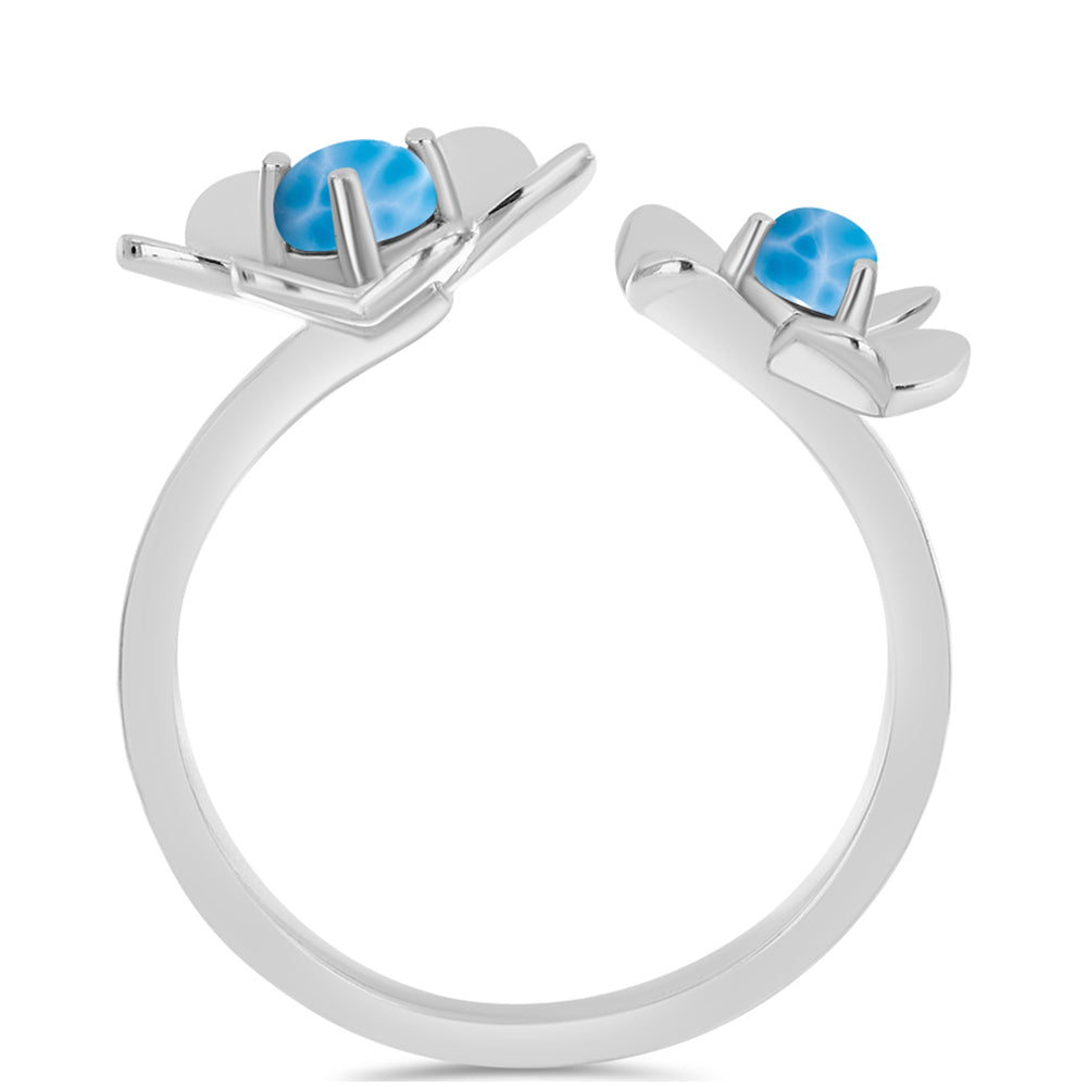 Inel din Argint 925 ( 3.38 grame ) cu Larimar de Barahona 0.52 Carate 2 