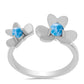 Inel din Argint 925 ( 3.38 grame ) cu Larimar de Barahona 0.52 Carate