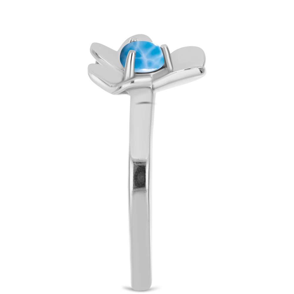 Inel din Argint 925 ( 3.38 grame ) cu Larimar de Barahona 0.52 Carate 4 