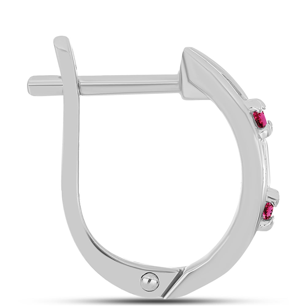 Cercei din Argint 925 ( 3.69 grame ) cu Rubelit Cruzeiro 0.18 Carate 2 