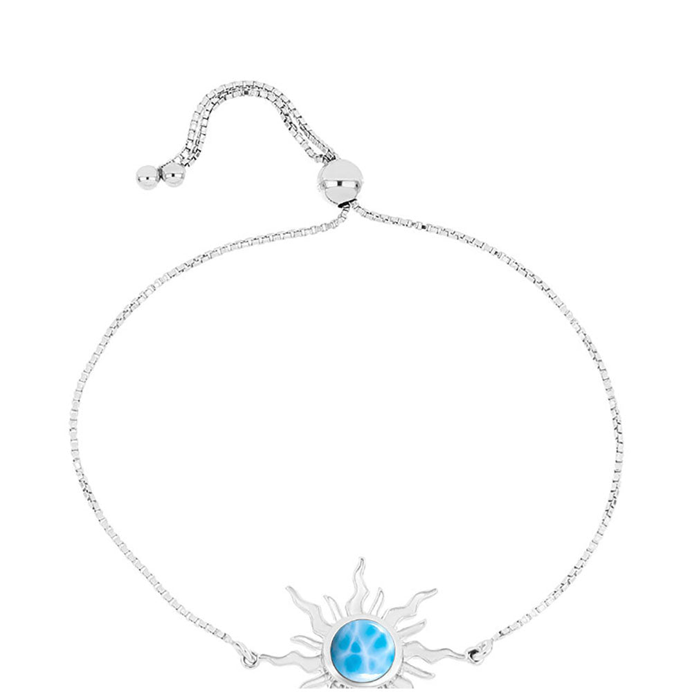 Brățară din Argint 925 ( 4.65 grame ) cu Larimar de Barahona 1.72 Carate 1 