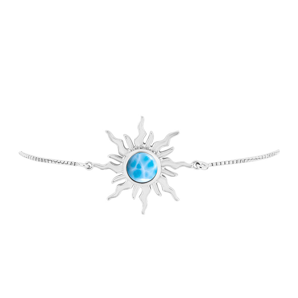 Brățară din Argint 925 ( 4.65 grame ) cu Larimar de Barahona 1.72 Carate 2 