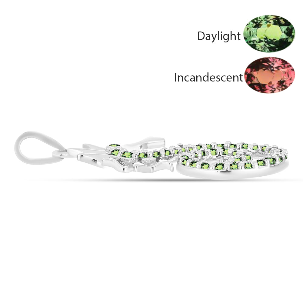 Pandantiv din Argint 925 ( 4.22 grame ) cu Alexandrit Natural 1.28 Carate 2 