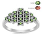 Inel din Argint 925 ( 3.33 grame ) cu Alexandrit Natural și Topaz Alb 0.41 Carate