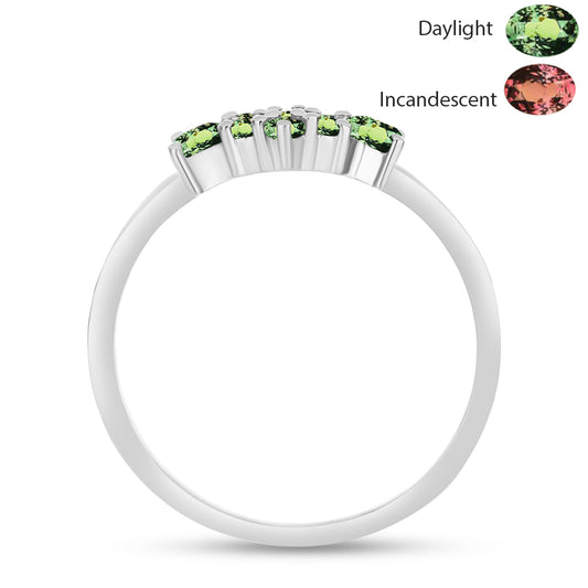 Inel din Argint 925 ( 1.82 grame ) cu Alexandrit Natural 0.52 Carate