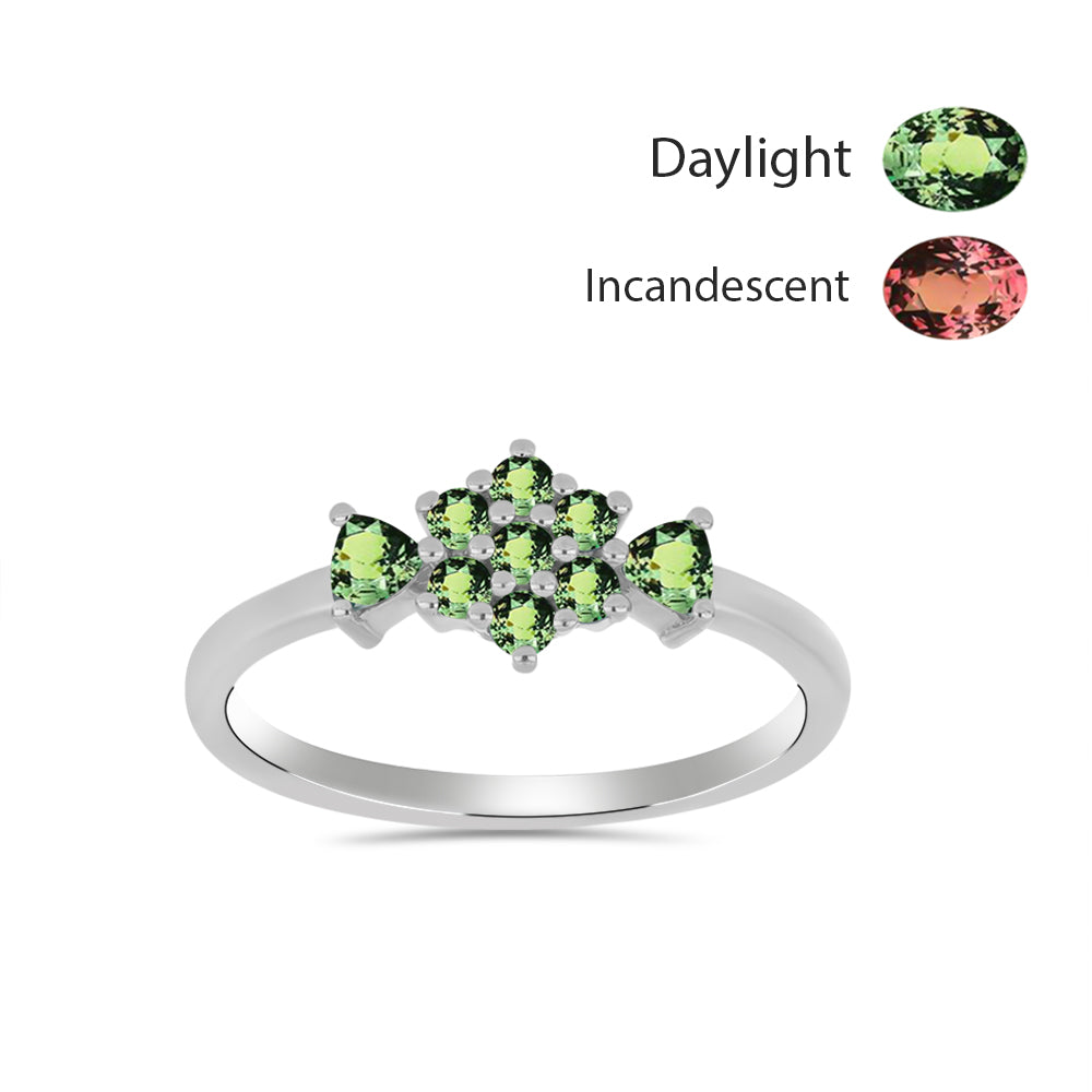 Inel din Argint 925 ( 1.82 grame ) cu Alexandrit Natural 0.52 Carate 3 