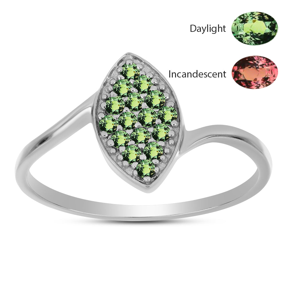 Inel din Argint 925 ( 1.13 grame ) cu Alexandrit Natural 0.31 Carate 3 