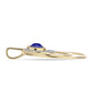 Pandantiv din Argint 925 Placat cu Aur ( 3.69 grame ) cu Lapis Lazuli și Topaz Alb 1.2 Carate