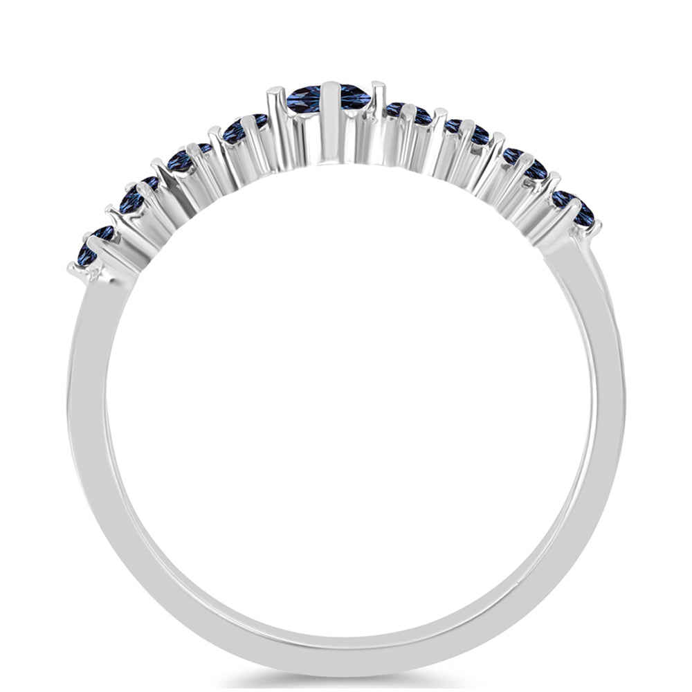 Inel din Argint 925 ( 1.64 grame ) cu Moissanite Violet Imperial 0.3 Carate