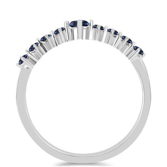 Inel din Argint 925 ( 1.64 grame ) cu Moissanite Violet Imperial 0.3 Carate