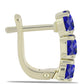 Cercei din Argint 925 Placat cu Aur ( 3.14 grame ) cu Lapis Lazuli 2.16 Carate