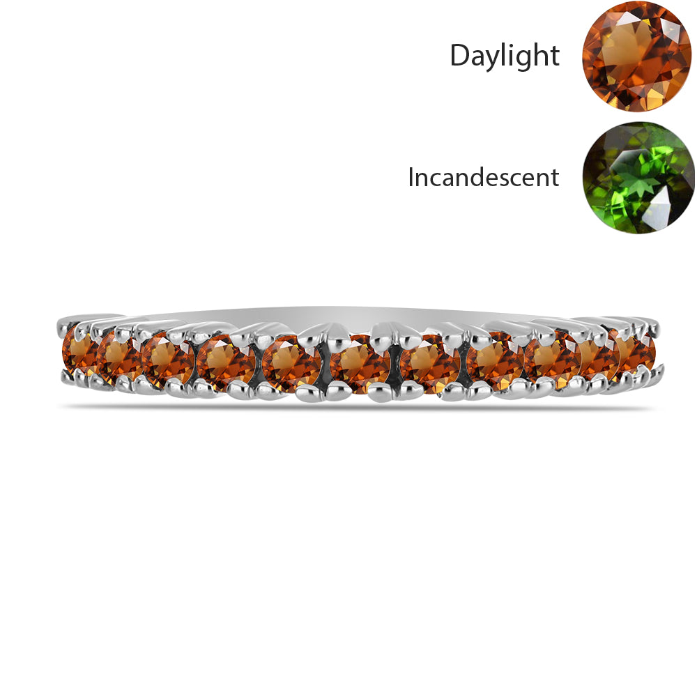 Inel din Argint 925 ( 1.65 grame ) cu Zultanit Anatolian Certificat cultivat în laborator 0.44 Carate 2 