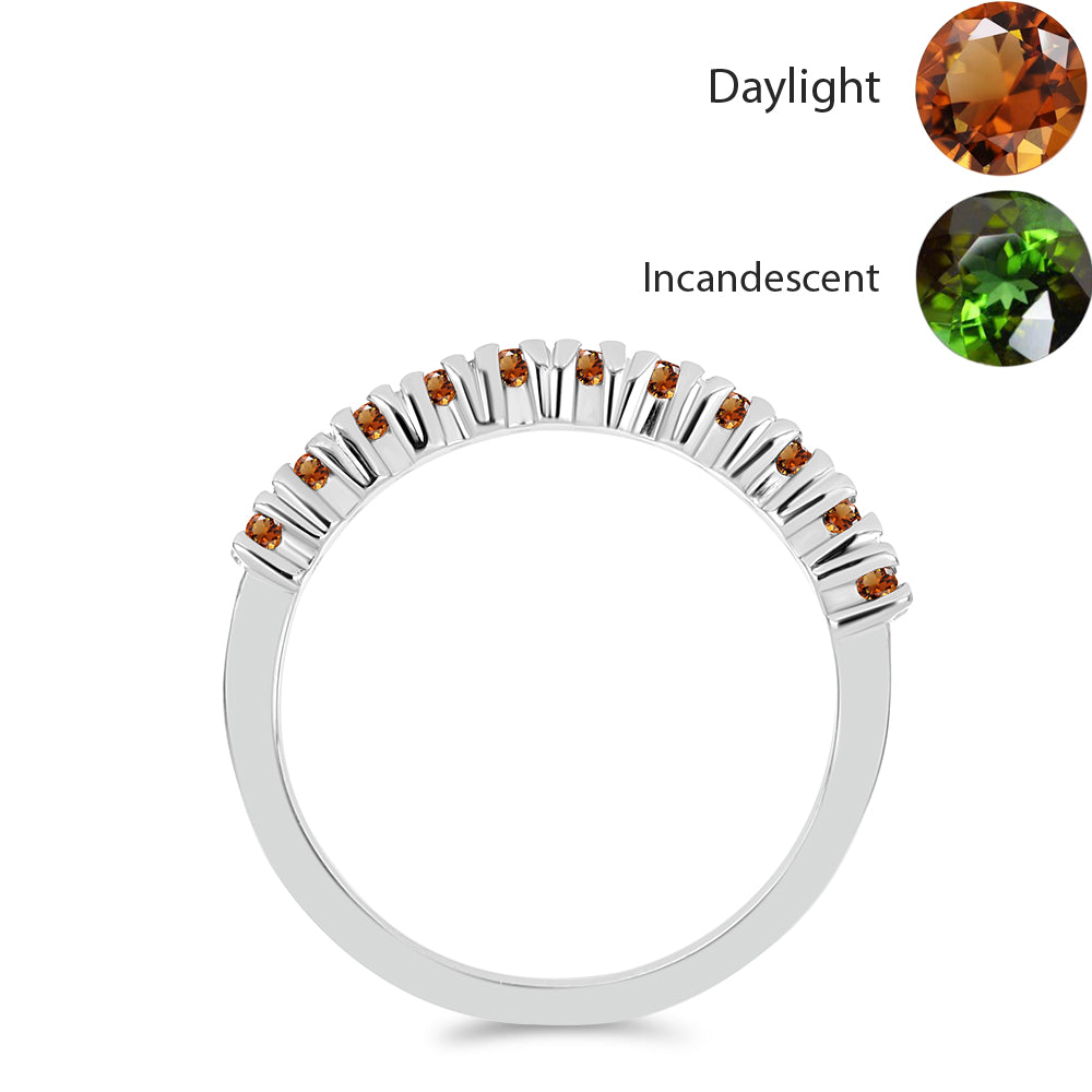 Inel din Argint 925 ( 1.65 grame ) cu Zultanit Anatolian Certificat cultivat în laborator 0.44 Carate