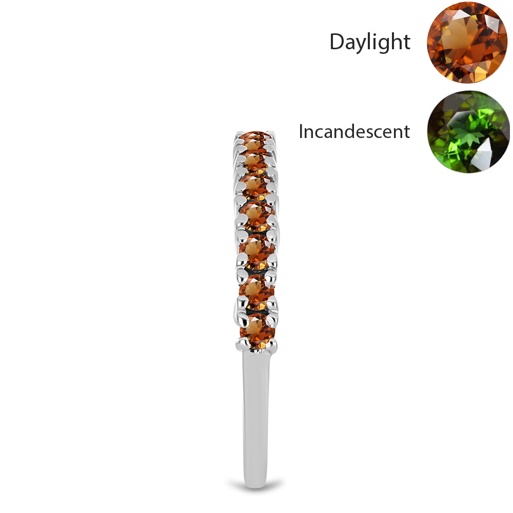 Inel din Argint 925 ( 1.65 grame ) cu Zultanit Anatolian Certificat cultivat în laborator 0.44 Carate 4 